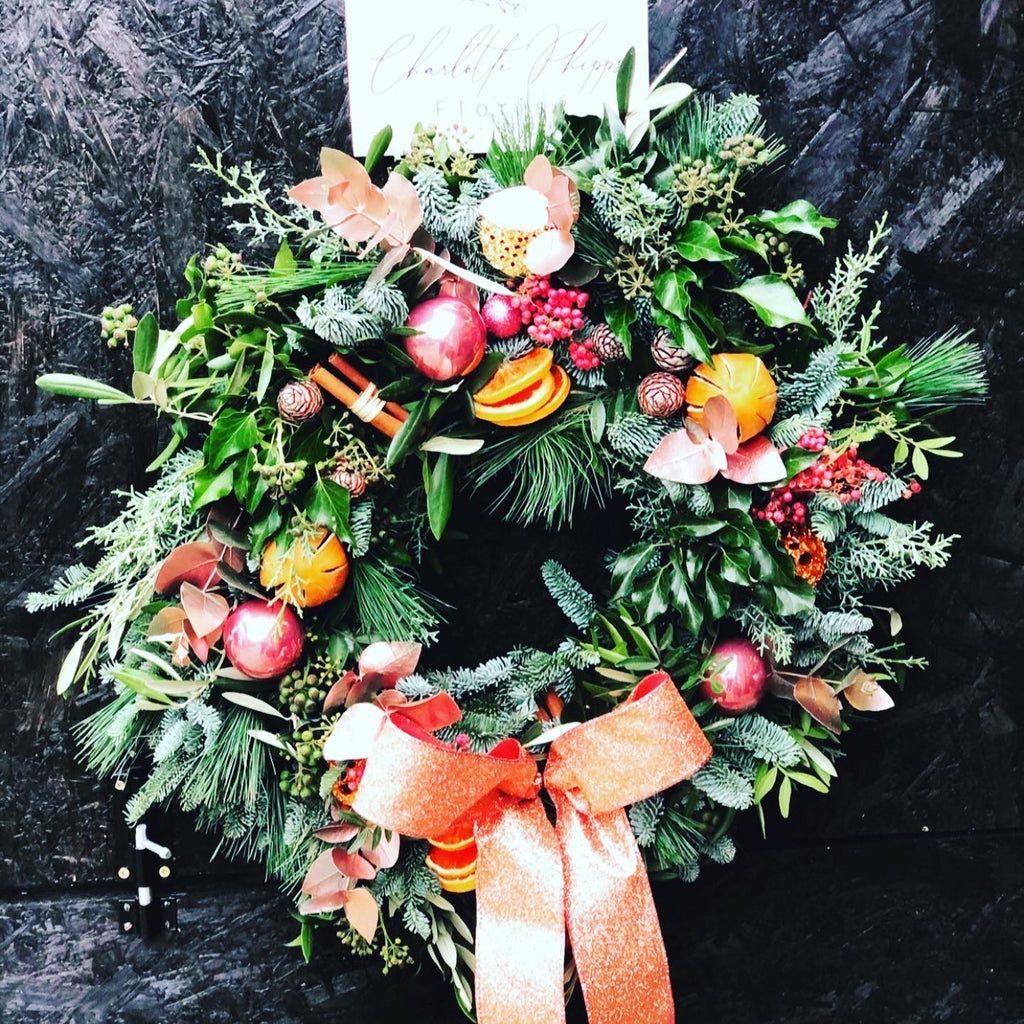 Christmas Wreath Workshop Booking Deposit - The Flower Pot Academy (£75 Total, £25 Deposit)