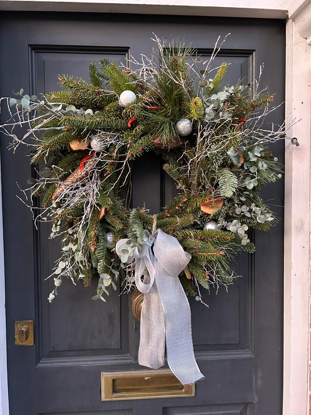 Christmas Wreath Workshop Booking Deposit - The Flower Pot Academy (£75 Total, £25 Deposit)