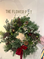 Christmas Wreath Workshop Booking Deposit - The Flower Pot Academy (£75 Total, £25 Deposit)
