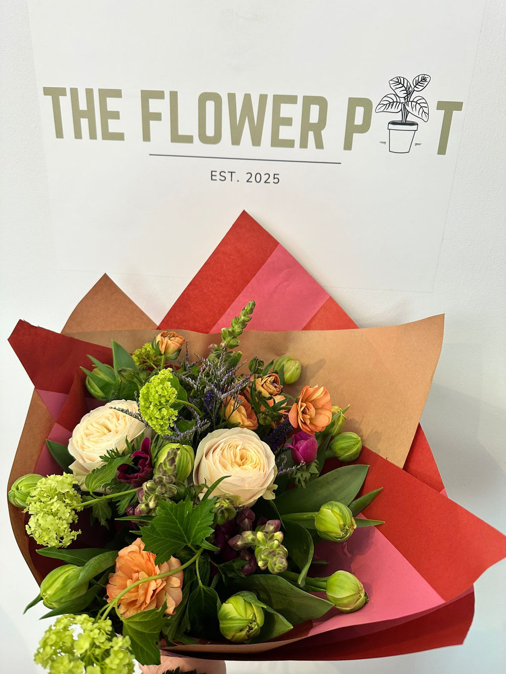 Colorful spring sunshine bouquet featuring vibrant mixed flowers from The Flower Pot Swindon LTD.