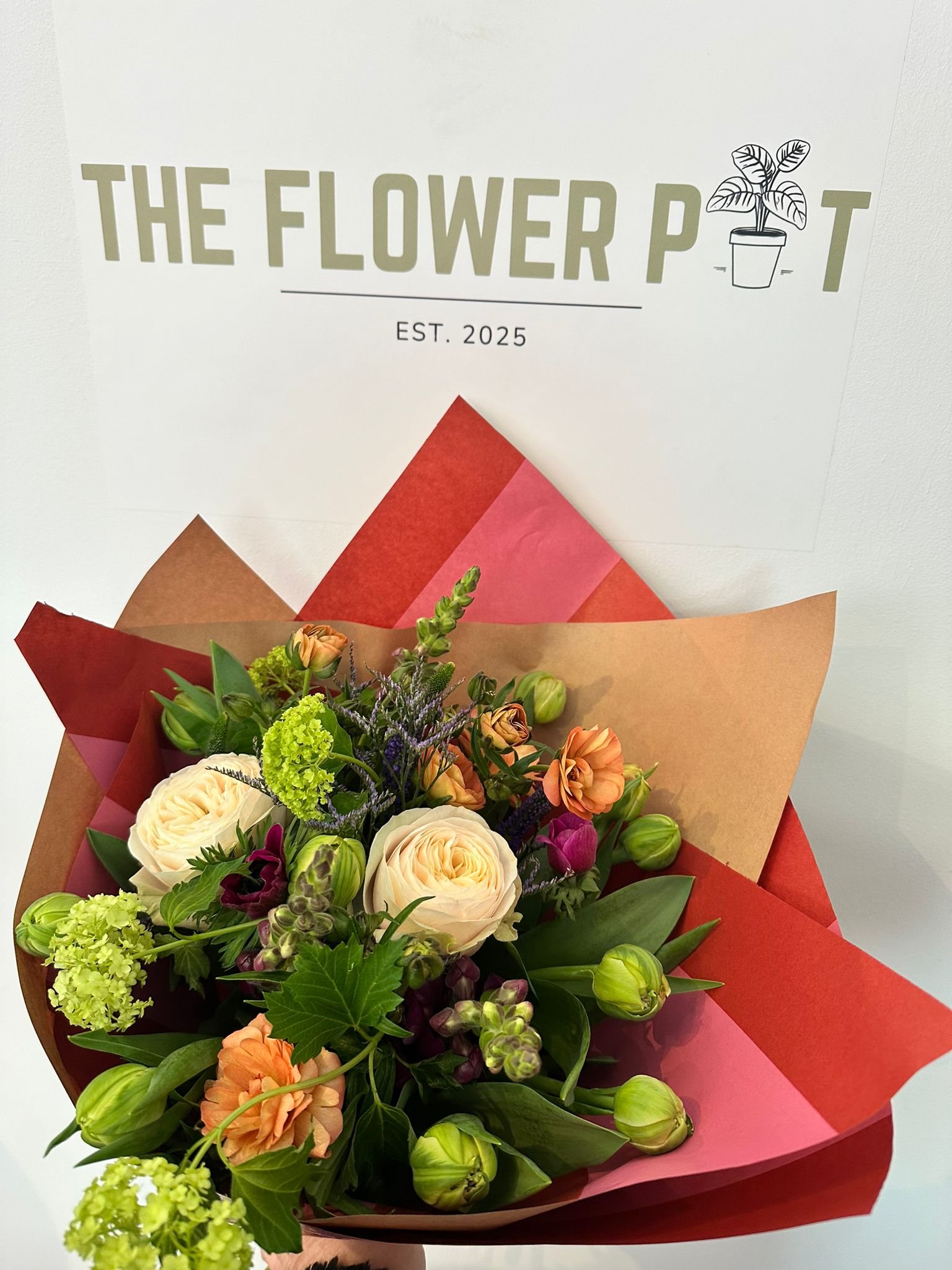 Colorful spring sunshine bouquet featuring vibrant mixed flowers from The Flower Pot Swindon LTD.